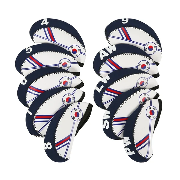 Prestigious Maxbell 10x Golf Iron Covers Number Tag Wrap Sleeves for Golf Training Equipment Excellent