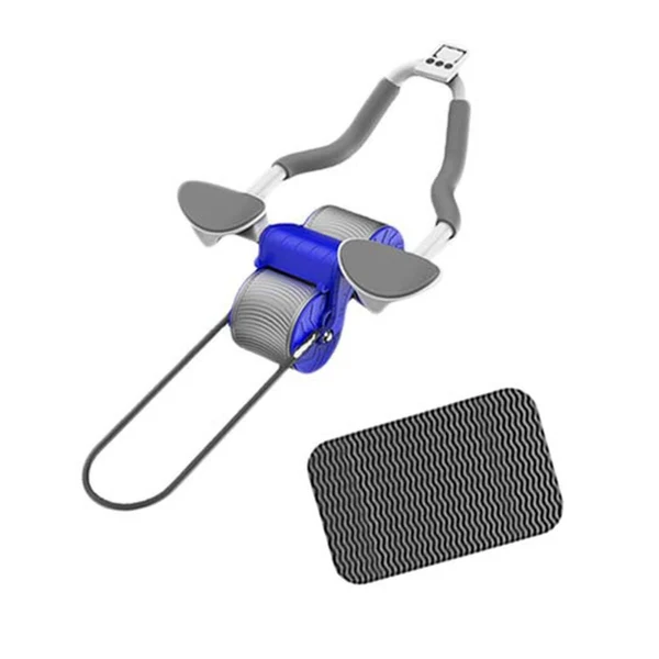 Crafted Maxbell Abdominal Roller Abdominal Core Trainer Body Building for Home Gym Workout Blue Responsible