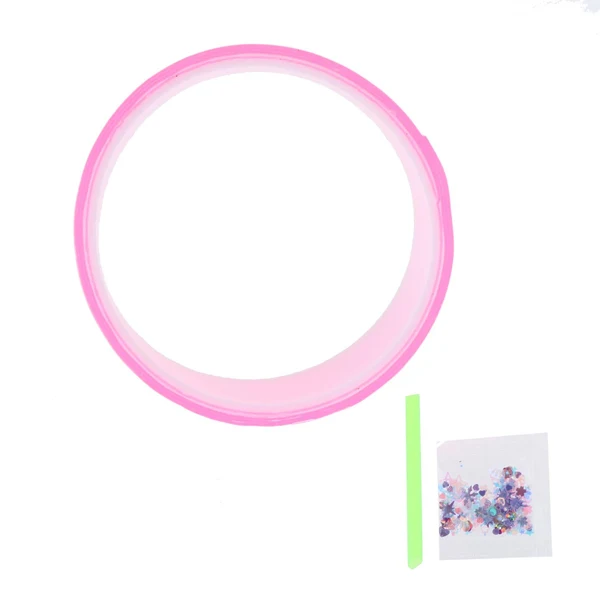 High-End Maxbell Double Sided Tape Reusable Bubble Balloons Blowing Tape for Pinch Toy Making Pink 100cmx3cm Next-Generation
