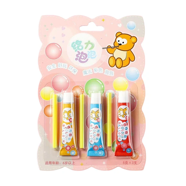 Dependable Maxbell Double Sided Tape Kids Toy Interactive Colorful Removable for Party Yard 3Pcs 5g Organic
