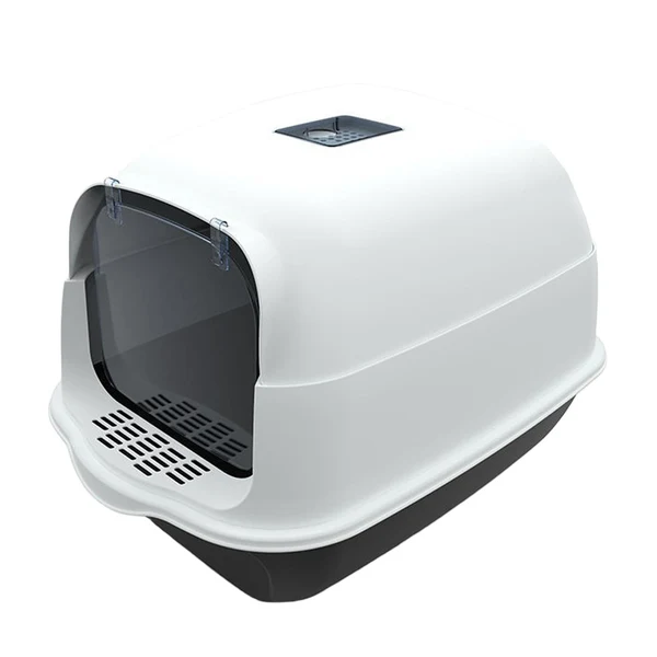Consistent Maxbell Hooded Cat Litter Box Enclosed Cat Toilet Removable Cat Litter Tray Durable Black Original Design