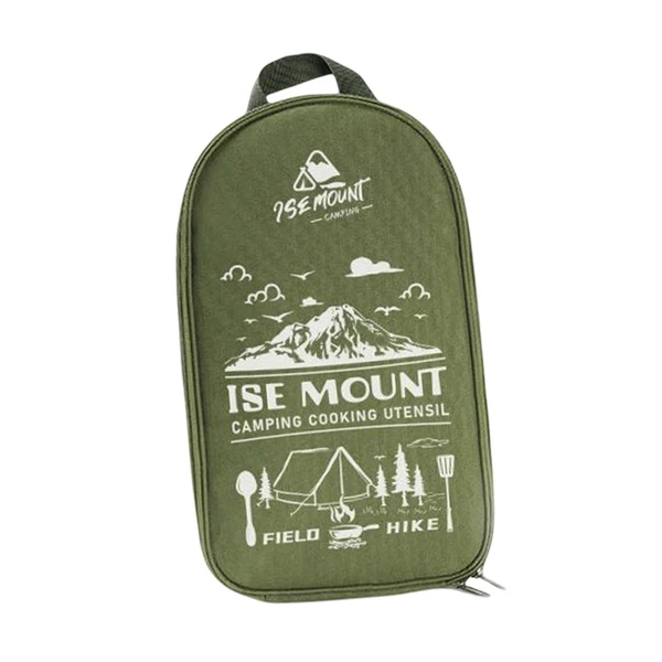 Quality Maxbell Camping Utensils Storage Bag Elastic Straps for Cutlery Set Travel with Pattern Green Original