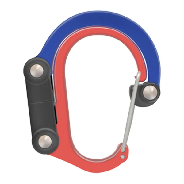 Sustainable Maxbell Carabiner Clip and Hook Keyring Carabiner for Fishing Traveling Outdoor red and blue Certified