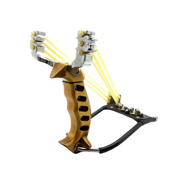 Excellent Maxbell Hunting Slingshot Stainless Steel Alloy for Entertainment Outdoor Sports Aureate Classic