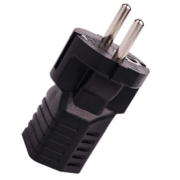 Smooth Maxbell German 4.8mm to US American 5-15R Travel Plug Adapter 250V 125V 16A 15A Effective