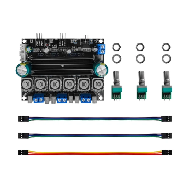 Carefully Designed Maxbell Digital Amplifier Board Dual channel and 0.1 subwoofer DIY Amp Sound Board Healthy