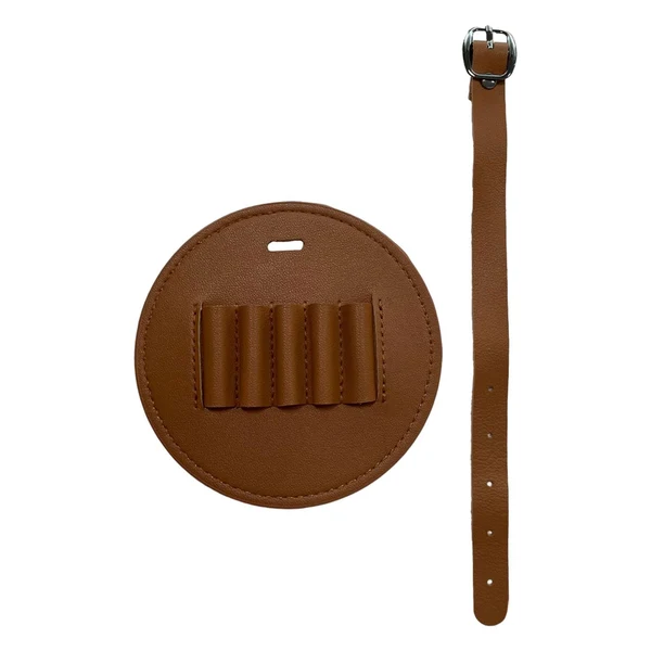 High-Grade Maxbell Portable Golf Tee Holder Hanging Strap Waist Pack PU Golf Tee Pouch Bag Brown Minimalist