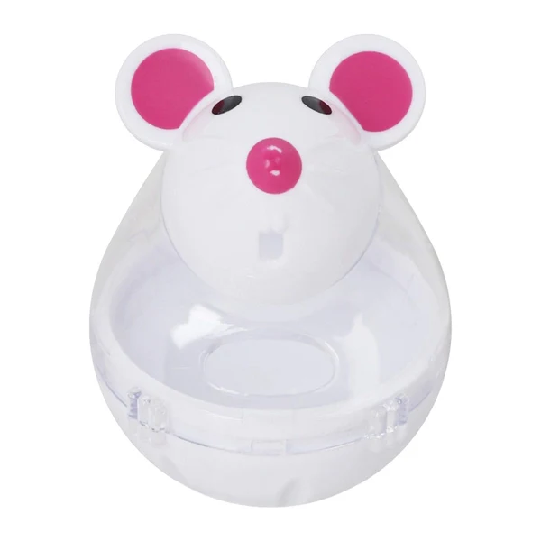 Refined Maxbell Cat Food Ball Mouse Shape Cat Food Dispensing Ball Cat Leaking Food Ball White Trusted