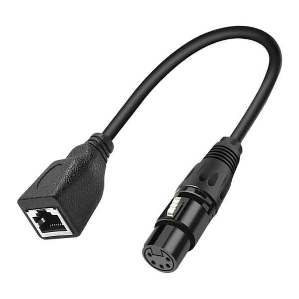 Stylish Maxbell XLR 5 Pin Female to RJ45 Female Adapter Cable 30cm 1ft for Recording Studio Excellent