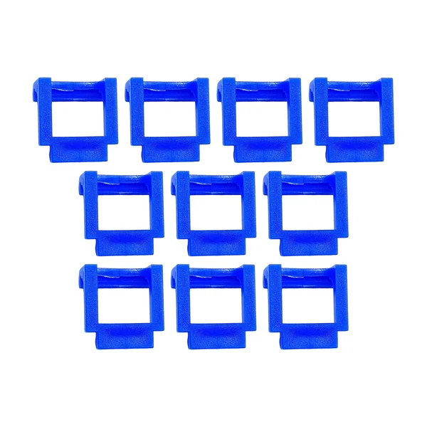 Classic Maxbell 10 Pieces Pci-E Riser Card Retainer Computer Components PCIe Fixing Buckle Navy Blue Organic