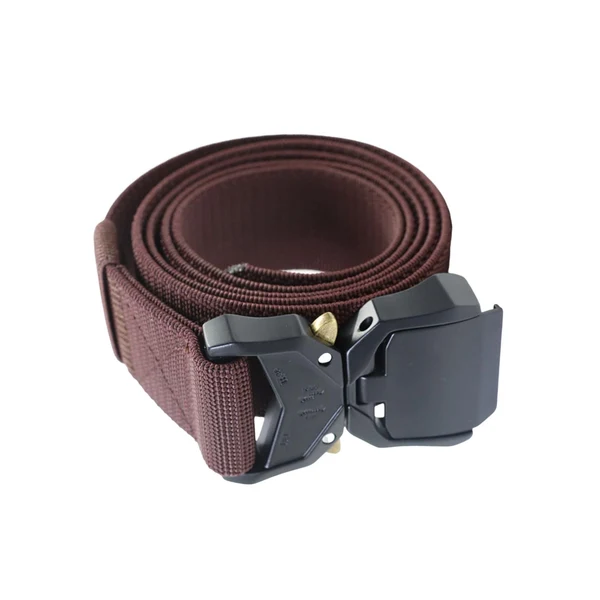 Classic Maxbell Nylon Belt Durable Casual Belt with Quick Release Buckle Waistband Men Belts Coffee Fine Crafted
