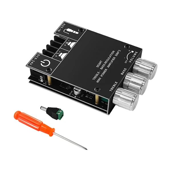 Original Maxbell Amplifier Board 50Wx2 2.0 Channel Stereo DC9 24V for Speakers DIY Audio Stylish