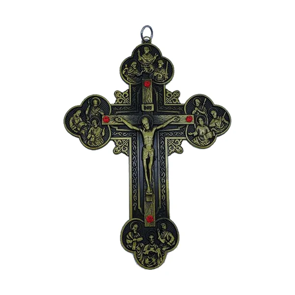 Convenient Maxbell Religious Crucifix Christian Cross Pendant for Travel Holiday Anniversary Green Durable