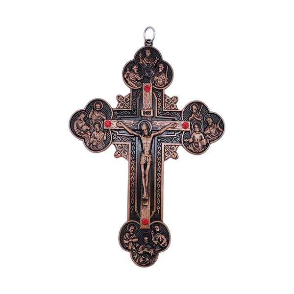 Carefully Designed Maxbell Religious Crucifix Christian Cross Pendant for Travel Holiday Anniversary Red Breathable