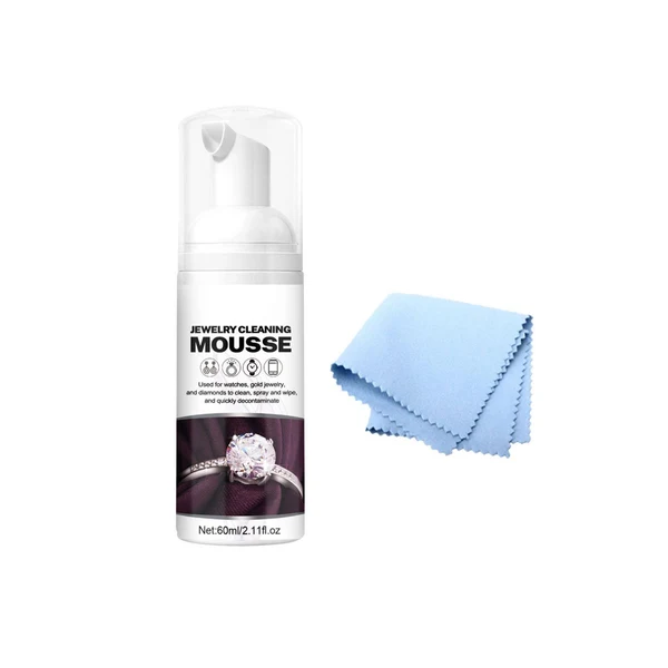 Comfortable Maxbell Jewelry Cleaner Solution W Cloth Jewelry Cleaning Kit for Earring Shiny Premium Material