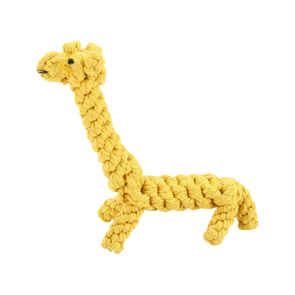 Classic Maxbell Dog Chew Rope Toy Rope Knot Durable for Aggressive Chewers Giraffe Shaped Artisan