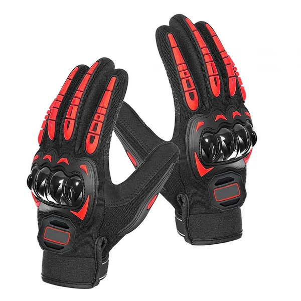 Solid Maxbell Motorcycle Gloves Touch Screen Protection for Motocross Cycling Camping Red XXL Green