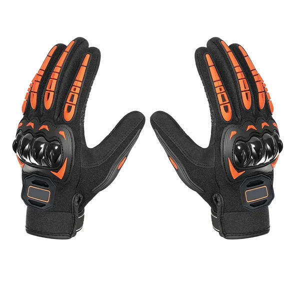 Comfortable Maxbell Motorcycle Gloves Touch Screen Protection for Motocross Cycling Camping Orange XL Eco-Friendly