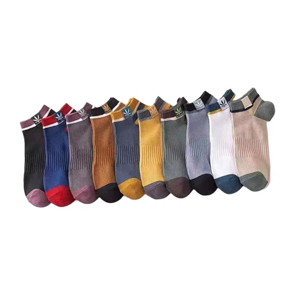 Detailed Maxbell 10 Pairs Mens Ankle Socks Comfortable for Athletic Men Women Four Seasons Environmentally Friendly