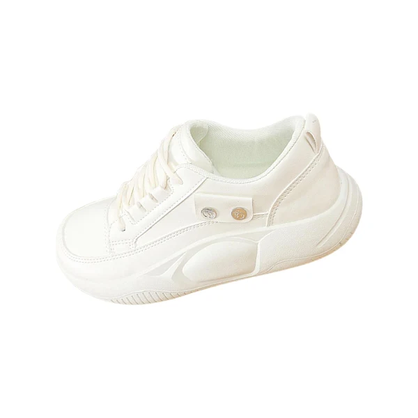 High-Quality Maxbell Casual Sneakers Lightweight Non Slip Soles Women Shoes for Work Dress Skirt White 37 Elite