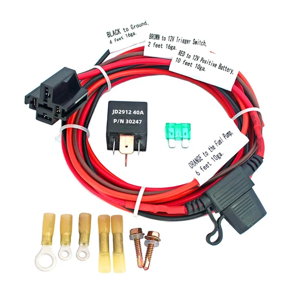 Stylish Maxbell Professional Electric Fuel Pump Relay Set for 12V System Vehicles Premium