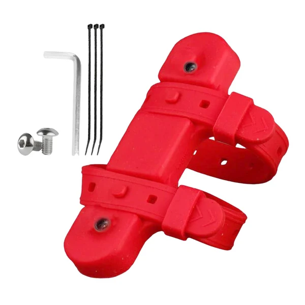 Genuine Maxbell Mountain Bike Kettle Mount Adaptor Bicycle Water Bottle Cage Strap Red Original