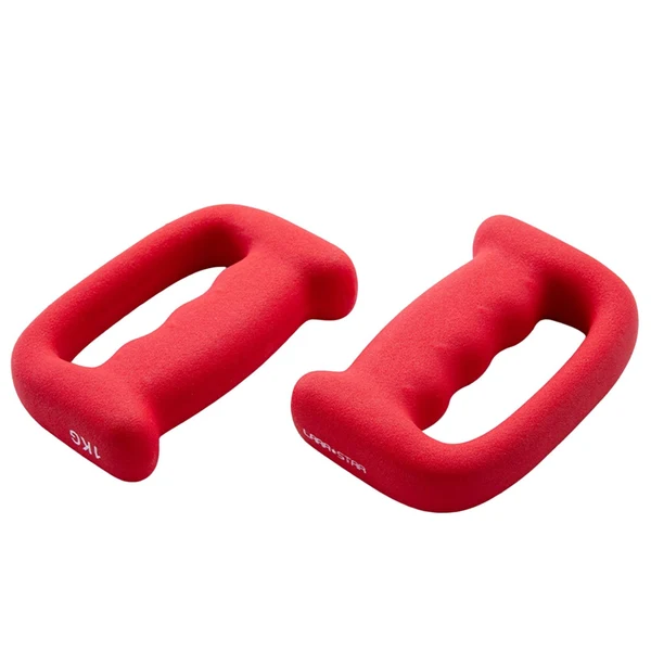 Breathable Maxbell 2Pcs Dumbbells Single Weights Cast Iron Strength Training for Walking 1kg Convenient