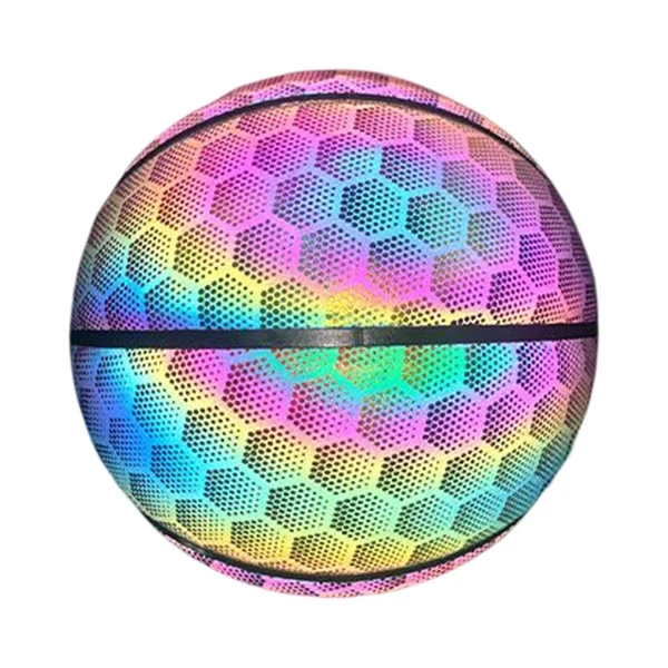 Professional Maxbell PU Glowing Basketball Training Equipment Glow in The Dark for Girls Boys Style F Environmentally Friendly