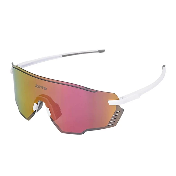 Certified Maxbell Outdoor Cycling Glasses Sports Sunglasses Eye Protection for Fishing Hiking White Pink Trusted