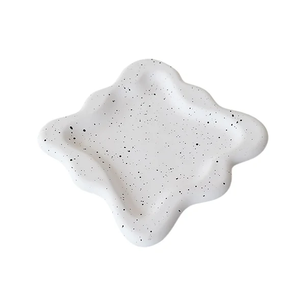 Verified Maxbell Plaster Jewelry Organizer Dish Home Decor Square for Cosmetics Bracelets Ink Square Modern