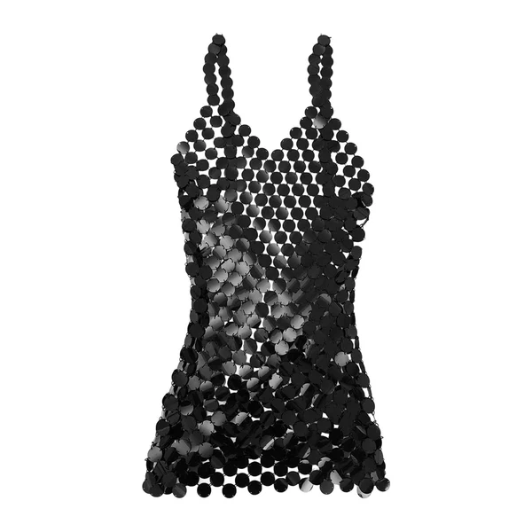 Reliable Maxbell Women Sequined Spaghetti Straps Dress Sequin Decorative Open Back for Club Black Advanced