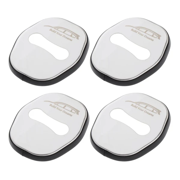 Excellent 4 Pieces Stainless Steel Door Lock Cover for Byd Atto 3 Yuan Plus Style B Relaxed