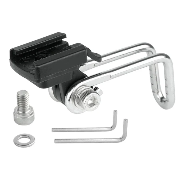 Premium Maxbell Bike Flashlight Holder Center Fork Bicycle Headlight Bracket for Cycling B03B10 Natural