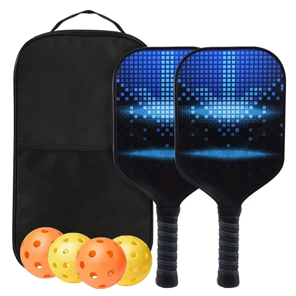 World-Class Maxbell Premium Pickleball Paddles Set Nonslip Grip with Carry Bag Portable Racquets Small Square Casual