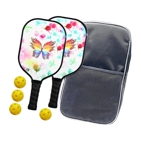 Recyclable Maxbell Premium Pickleball Paddles Set Lightweight for Indoor and Outdoor Tournament Butterfly Advanced