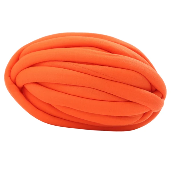 Fashionable Maxbell Chunky Wool Yarn Filling Soft Knitting for Scarf Sweater Bed Fence Crochet orange yellow Safe