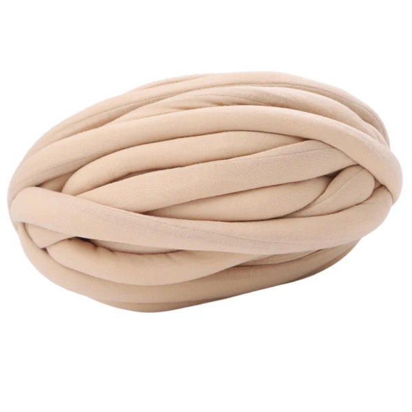 Sustainable Maxbell Chunky Wool Yarn Filling Soft Knitting for Scarf Sweater Bed Fence Crochet khaki Safe
