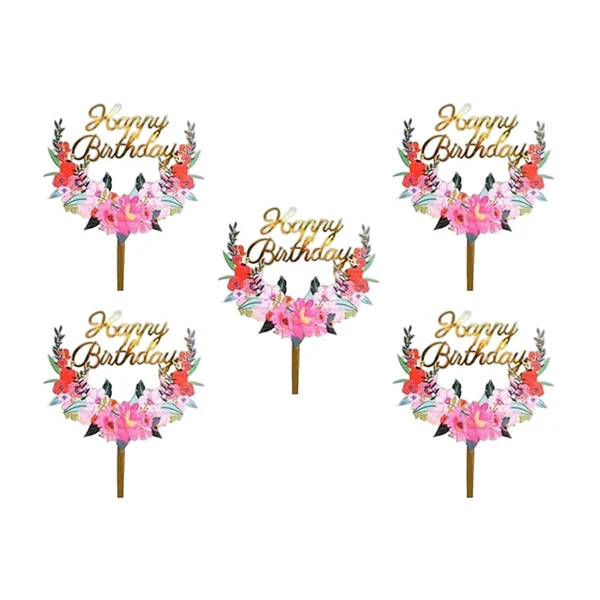 Clean Maxbell 5x Pastoral Cake Toppers Photo Props for Wedding Engagement Baby Shower Style A Recyclable
