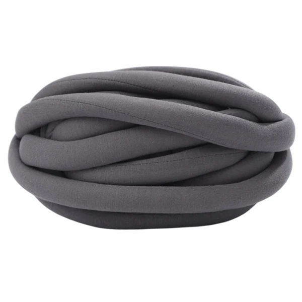 Refined Maxbell Chunky Wool Yarn Filling Soft Knitting for Scarf Sweater Bed Fence Crochet dark gray Clean