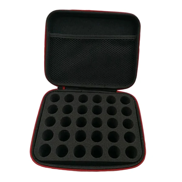 Detailed Maxbell Essential Oil Case EVA Dustproof Waterproof Multipurpose for Traveling Red Superior