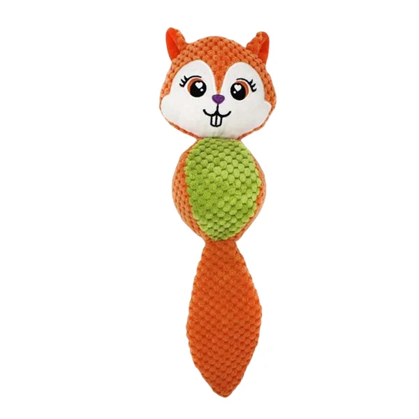 Relaxed Maxbell Dog Squeaky Toy Dog Chew Toys Animal Small Dog Toys for Small Medium Dogs Orange Authentic