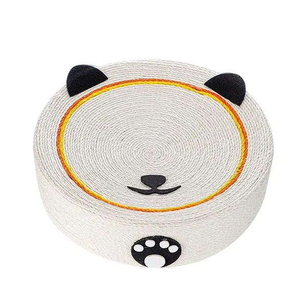 Efficient Maxbell Cat Scratching Pad Lounge Round Sisal Mat for Cats to Grind Paws Toys Sturdy Panda Sophisticated