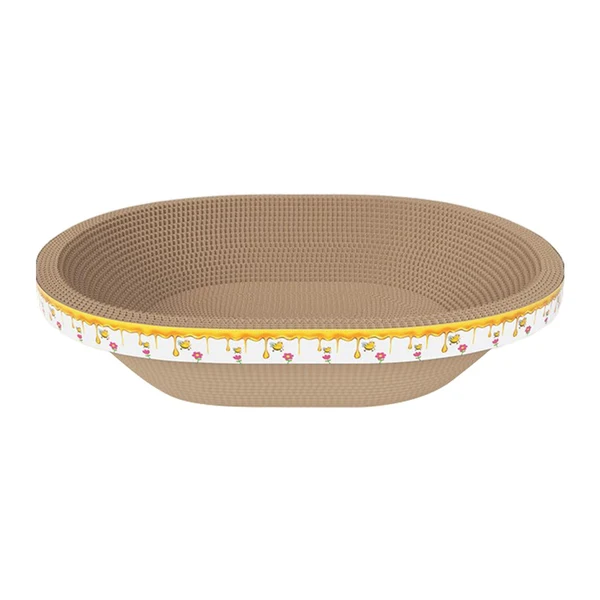 Effective Maxbell Cat Scratcher Lounge Sleeping Board Crafts Furniture Protective Pet Supplies Oval Length 46cm Smart