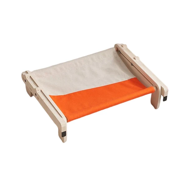 Versatile Maxbell Pet Cat Window Perch Lounge Cat Shelf Steady for Indoor Cats Space Saving Orange Gray Casual