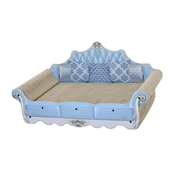 Relaxed Maxbell Cat Scratcher Pad for Small Medium Large Cats Protect Carpets and Sofas Blue User-Friendly