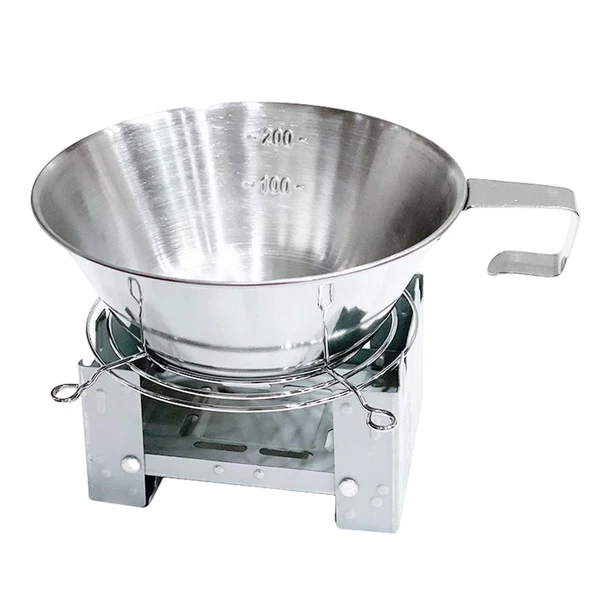 Sustainable Maxbell Portable Camping Folding stoves Outdoor Tea Coffee Bowl for Barbecue Hiking B Breathable