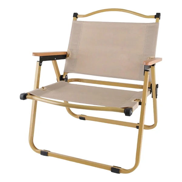 Smooth Maxbell Folding Camping Chair Collapsible Load Bearing for Travel Barbecues Khaki Medium Professional
