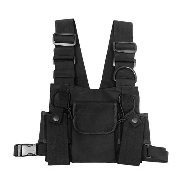 Fashionable Maxbell Chest Bag Lightweight Small Purse for Shopping Outdoor Sports Traveling Black Practical