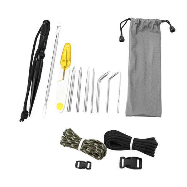 Crafted Maxbell 15x Fid Needles for Paracord Work Stainless Steel Paracord Stitching Set Black Artisan