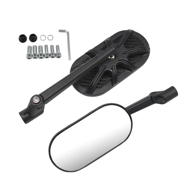 Fast Maxbell Motorcycle Rearview Side Mirror Left Right Motorcycle Mirror with Wrench Fine Crafted